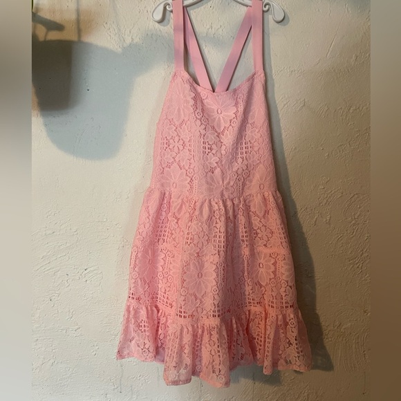 PEEK NEW LACE PINK DRESS - Picture 1 of 6